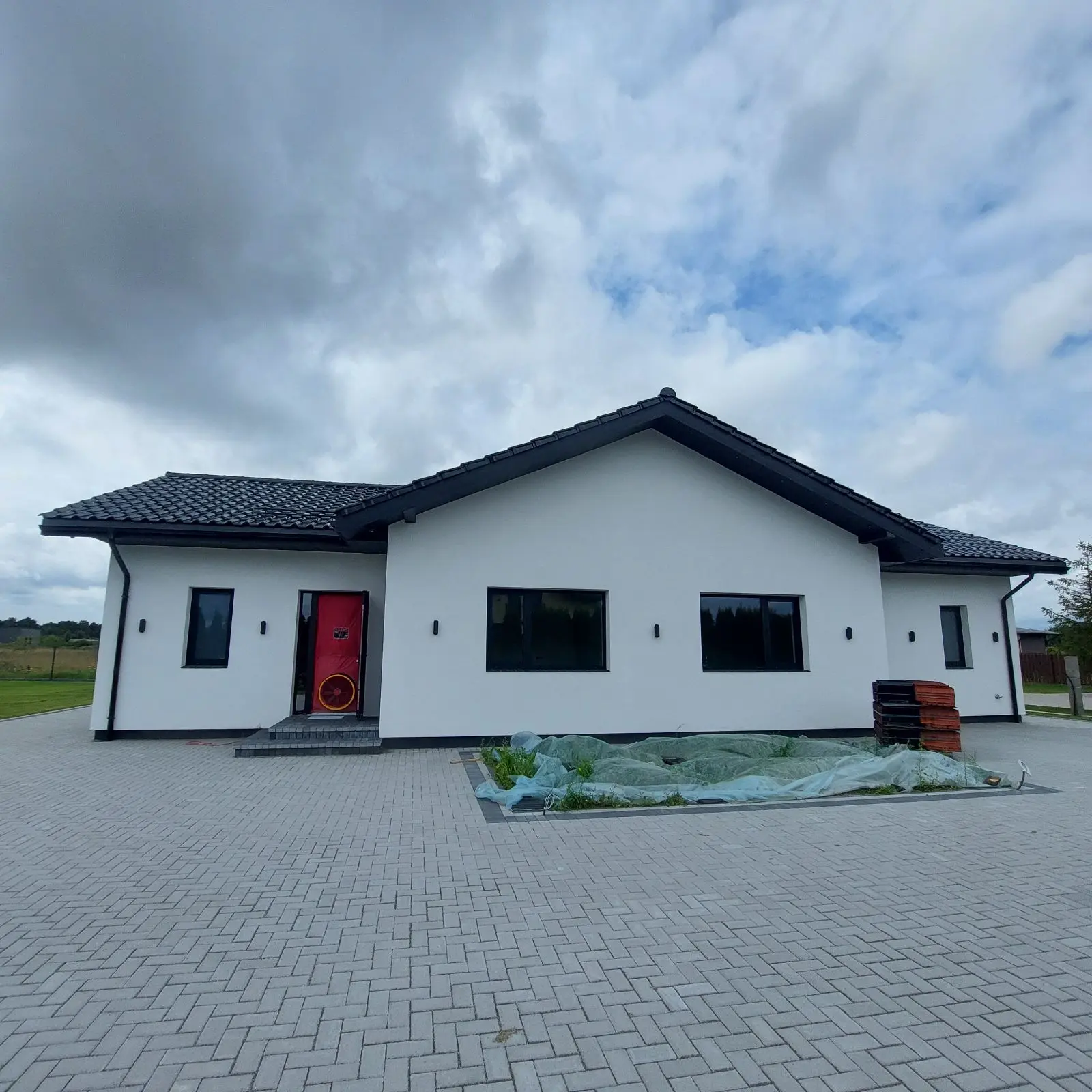 House airtightness measurement in Mažeikiai
