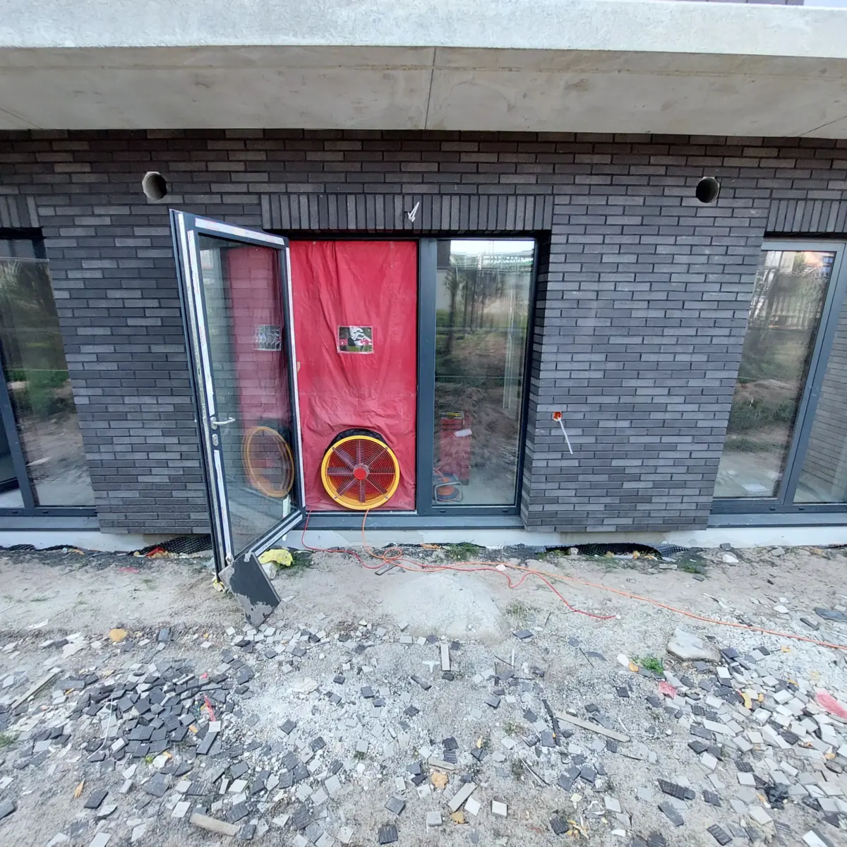 Airtightness measurement in Palanga
