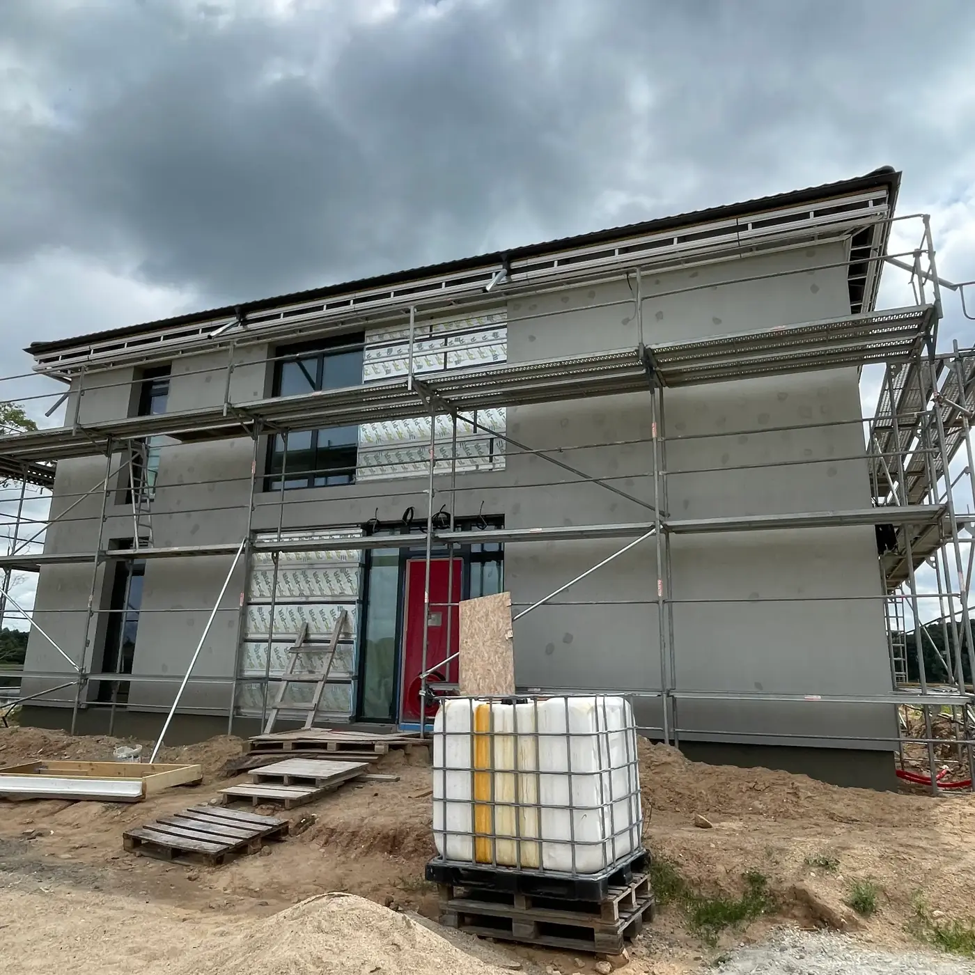 Airtightness test in the Vilnius district